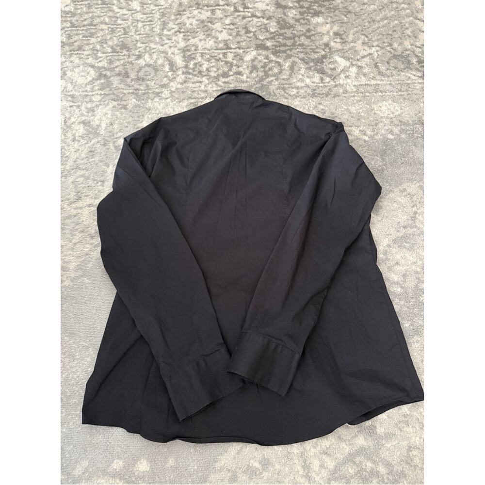 Cipo & Baxx Pearl Snap Front Dress Shirt Cable Knit Panels Black Men’s Size 2XL - Picture 8 of 9